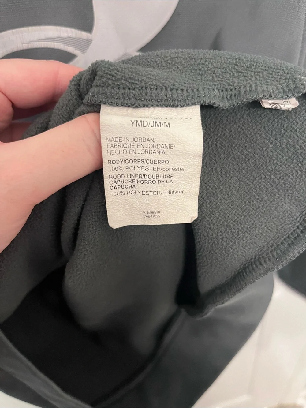Under Armour Kids Dark Gray Hoodie with White Logo